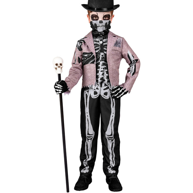 Halloween Kostüm Kind Skelett Bräutigam