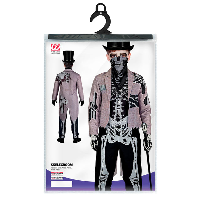 Halloween Kostüm Kind Skelett Bräutigam