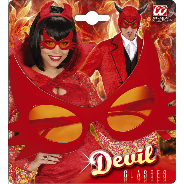 Halloween Brille Rot