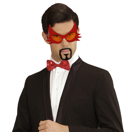 Halloween Brille Rot