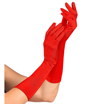 Rote Handschuhe 40cm