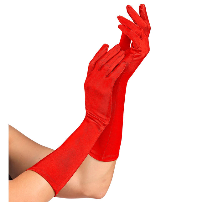 Rote Handschuhe 40cm