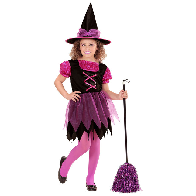 Halloween Kostüm Rosa Mädchen Hexe