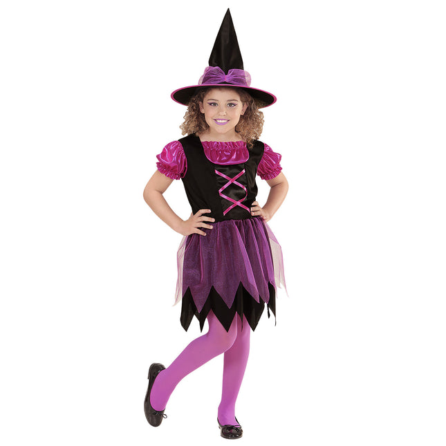 Halloween Kostüm Rosa Mädchen Hexe