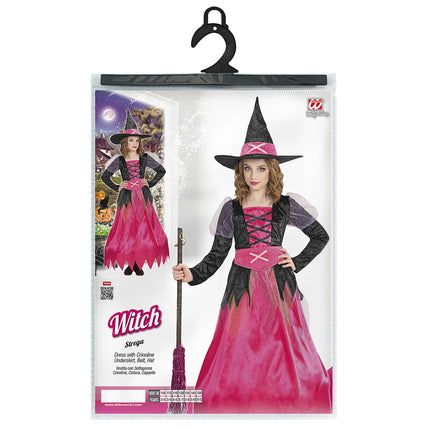Halloween Kostüm Schwarz Rosa Mädchen