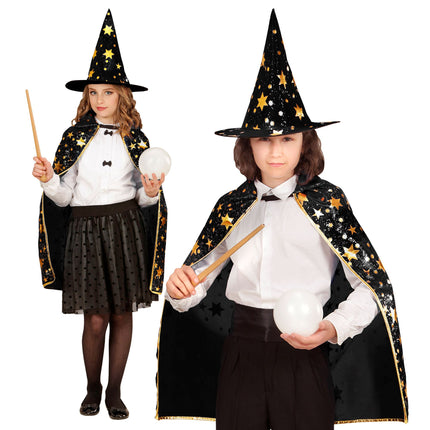 Halloween Cape Kind mit Sternchen