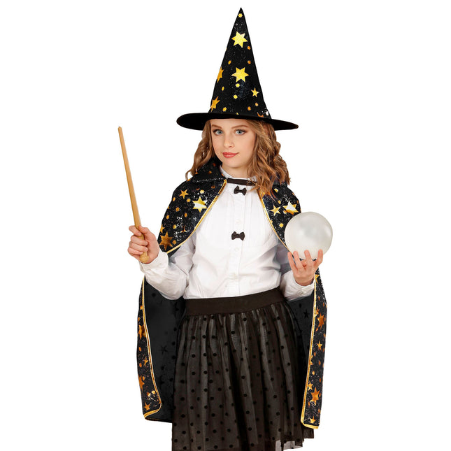 Halloween Cape Kind mit Sternchen
