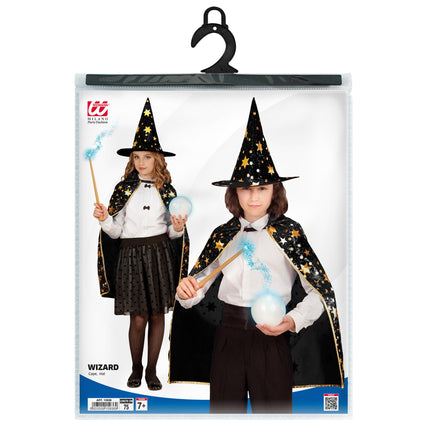 Halloween Cape Kind mit Sternchen