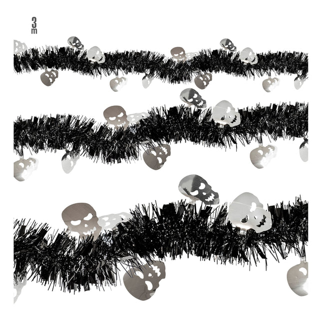 Halloween Girlande Totenkopf 3m