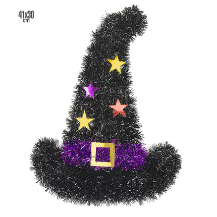 Halloween Wanddekoration Hexenhut 41cm