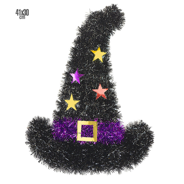 Halloween Wanddekoration Hexenhut 41cm