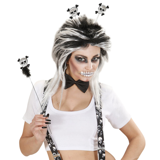 Halloween Haarband Totenkopf