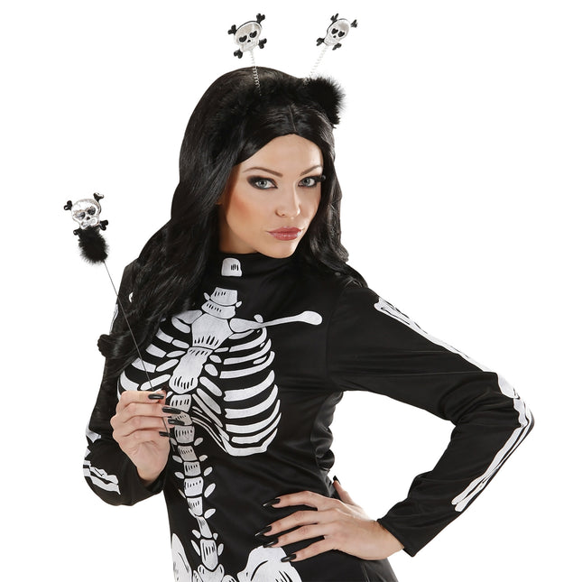 Halloween Haarband Totenkopf