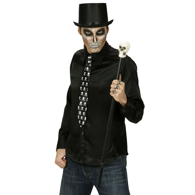 Halloween Stab-Totenkopf