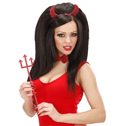 Halloween Accessoire Set Rot 2 Stück