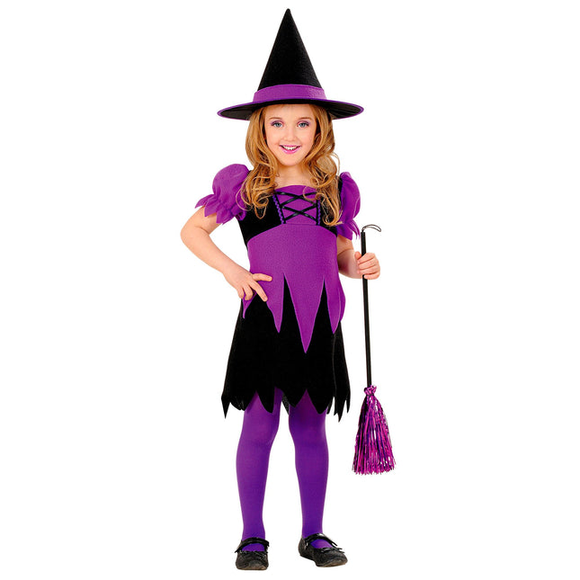 Halloween Kostüm Lila Kinderhexe
