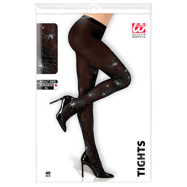 Halloween Strumpfhosen Spinnen und Spinnweben