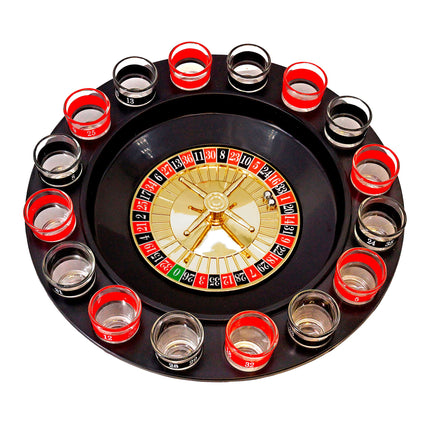 Rot-Schwarz-Getränkespiel Roulette