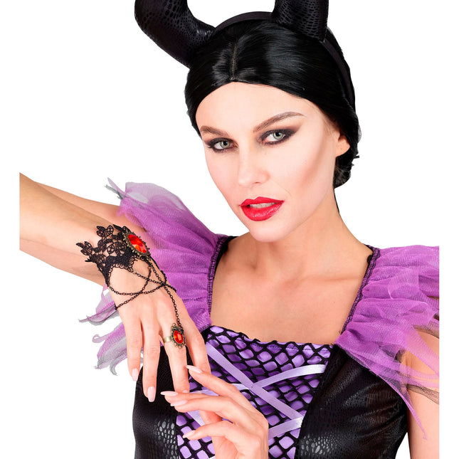 Halloween Armband Rote Steinspitze
