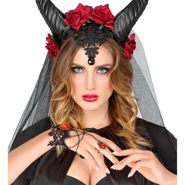 Halloween Armband Rote Steinspitze