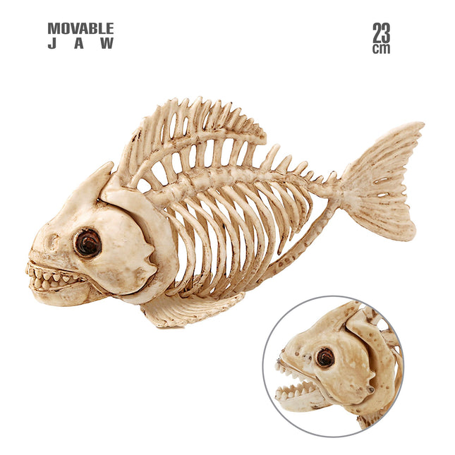 Halloween Skelett Fisch 23cm