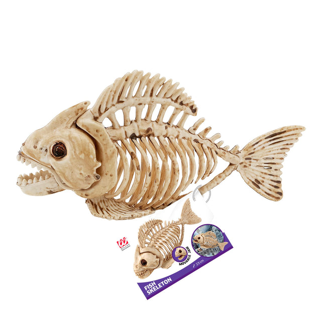 Halloween Skelett Fisch 23cm