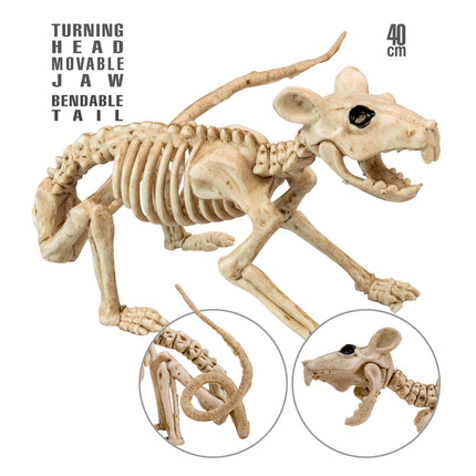 Halloween Skelett Ratte 40cm