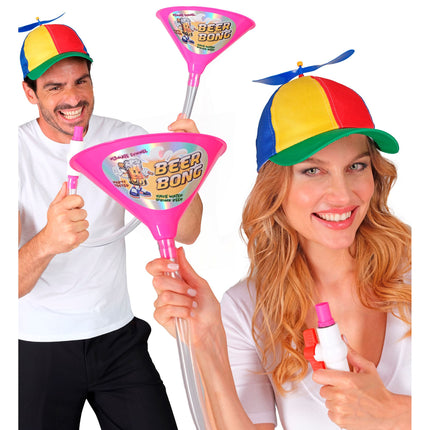 Biertrinkender Trichter Rosa