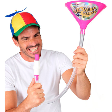Biertrinkender Trichter Rosa