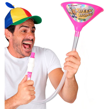 Biertrinkender Trichter Rosa