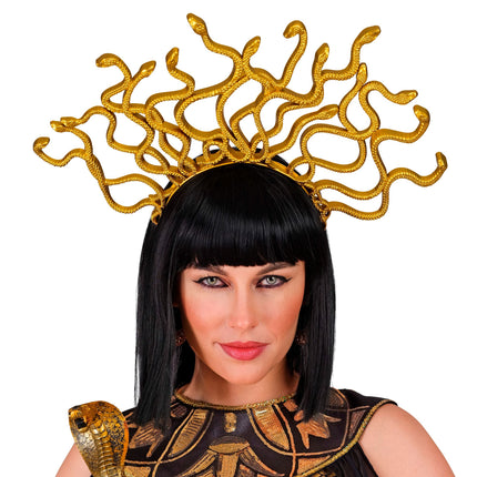 Goldener Haarreif Medusa