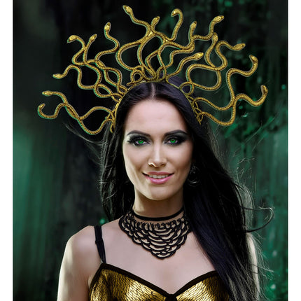 Goldener Haarreif Medusa