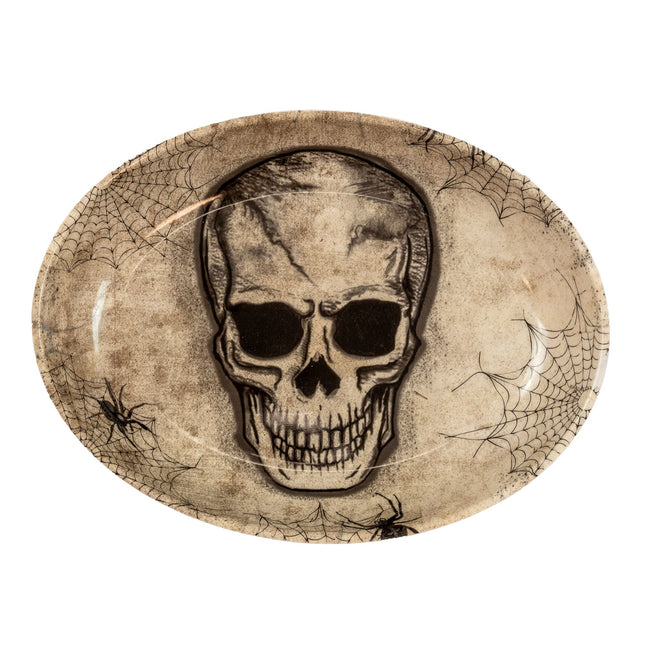 Halloween Tablett Totenkopf 32cm