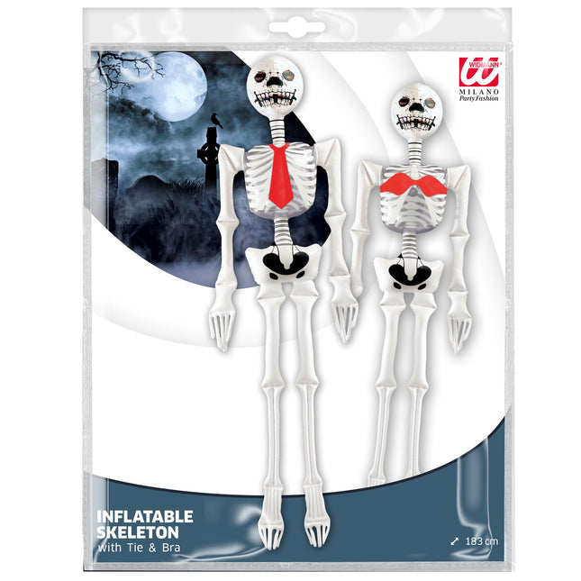 Halloween Skelett aufblasbar 1,83m