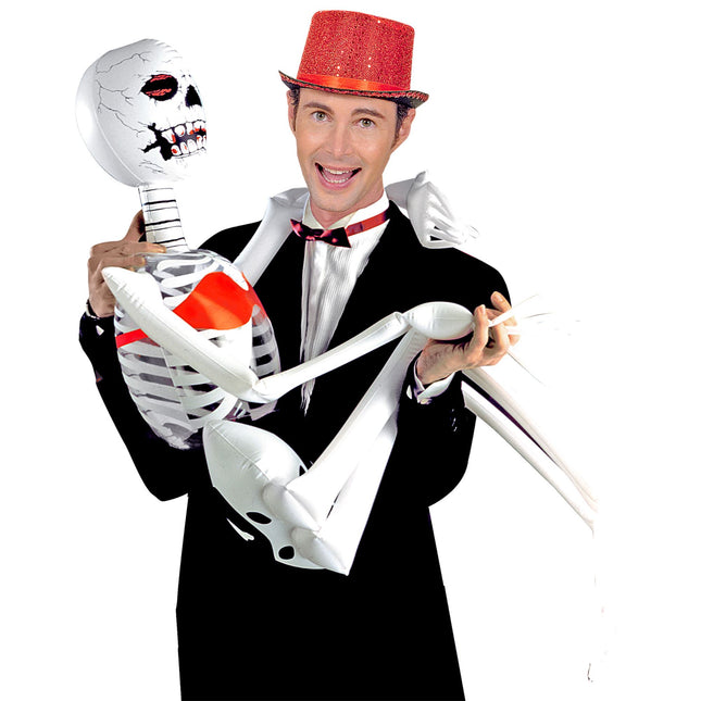 Halloween Skelett aufblasbar 1,83m