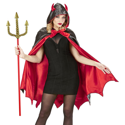Halloween Dreizack Rot Gold