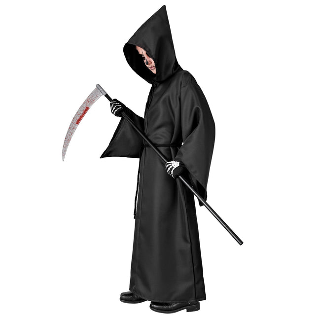 Halloween Kostüm Schwarzes Kind Sensenmann