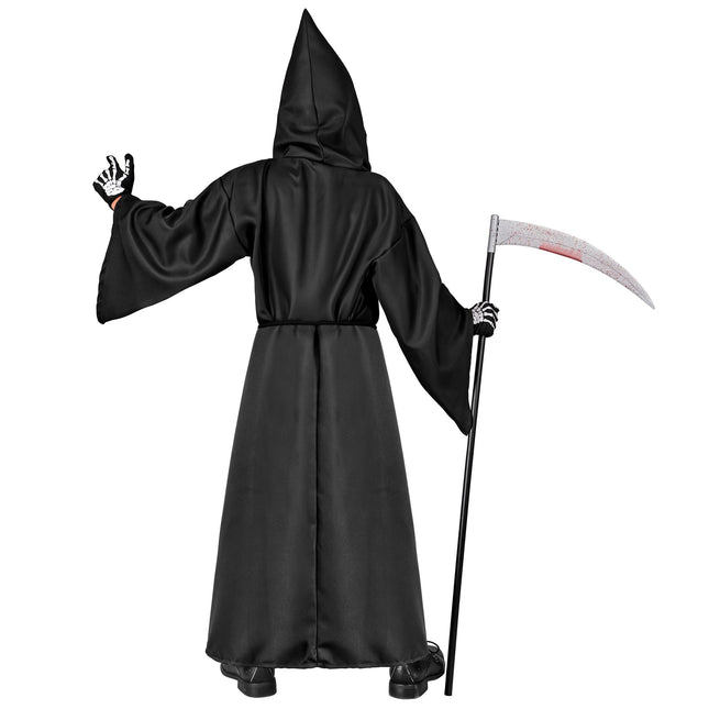 Halloween Kostüm Schwarzes Kind Sensenmann