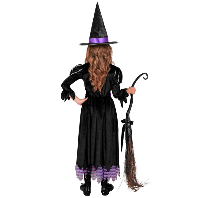 Halloween Kleid Lila Mädchen Hexe