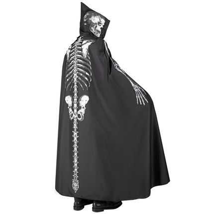 Halloween Umhang Skelett 1,5m