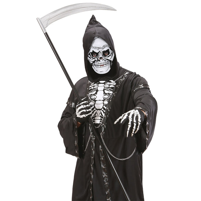 Halloween Maske Schwarz Weiß Totenkopf