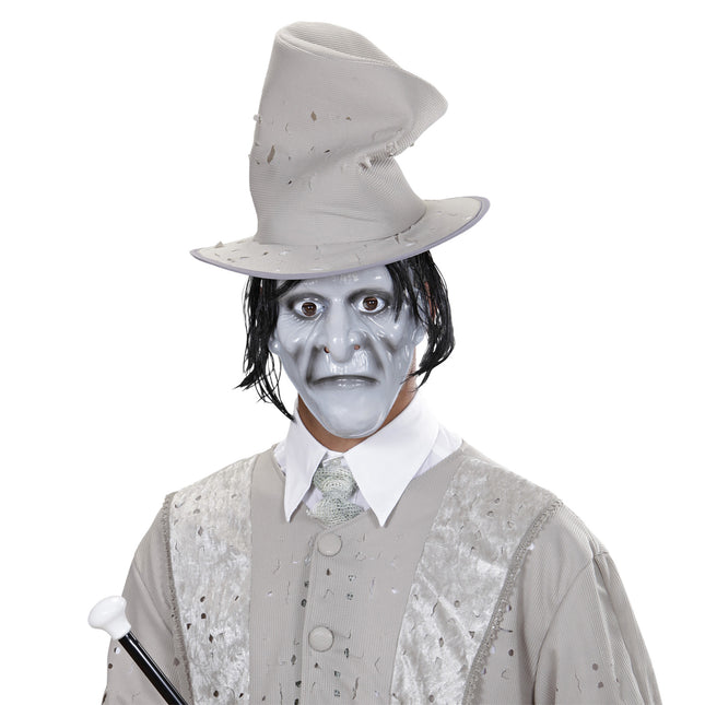 Halloween Maske Grau Monster