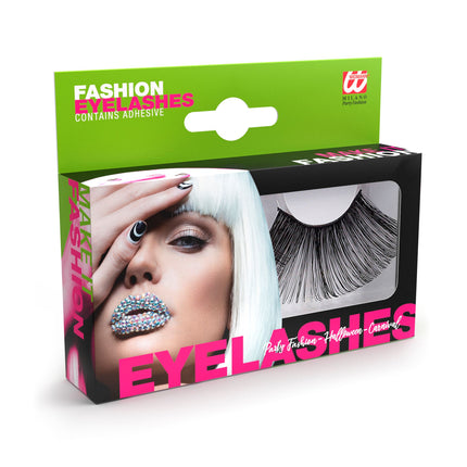 Schwarze Fake Lashes lang