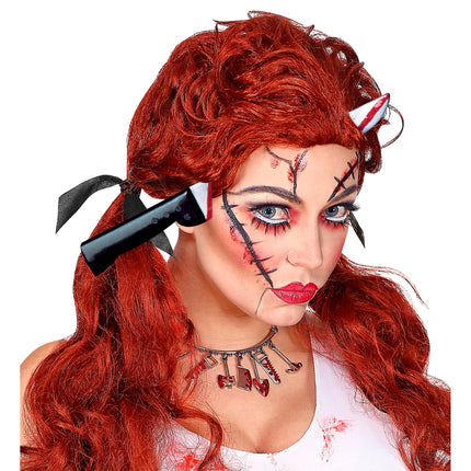 Halloween Haarband Silbernes Messer