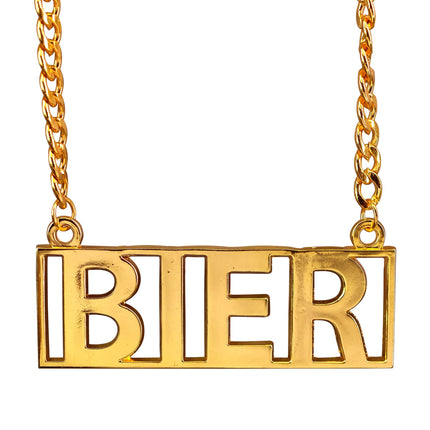 Bier Halskette Gold