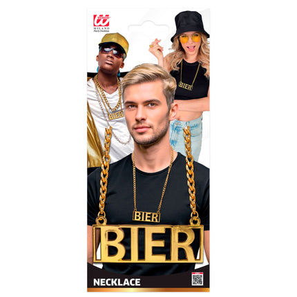 Bier Halskette Gold