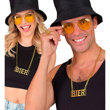 Bier Halskette Gold