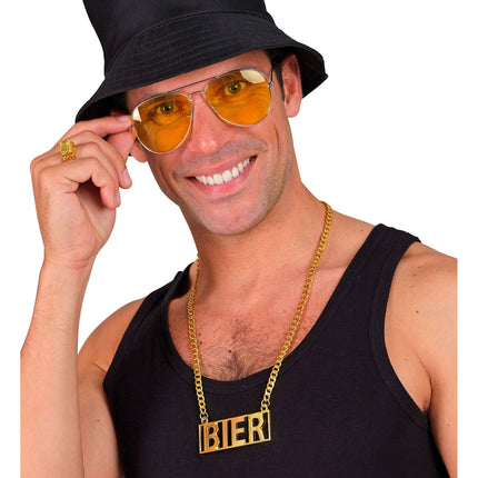 Bier Halskette Gold