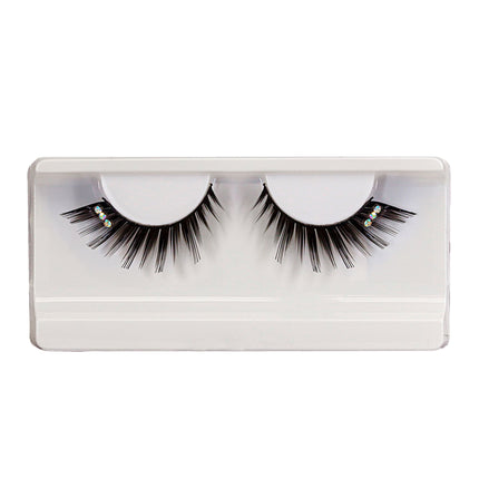 Schwarze Fake Lashes Steine