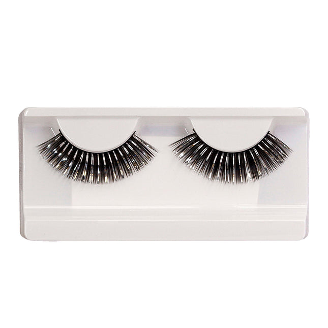 Schwarz Silber Falsche Wimpern